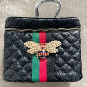 Black fashionable handbag